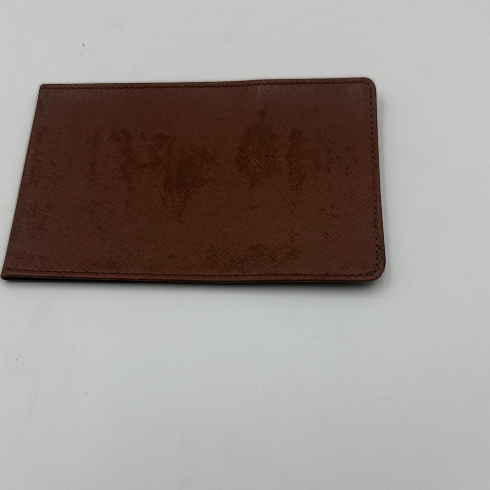 Louis Vuitton Brown Leather Bifold Card Holder – Made in France